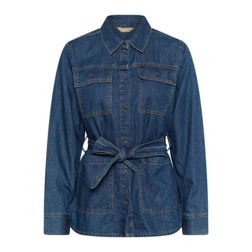Culture Lava Arpa Bluse Jakke Dark Blue Wash