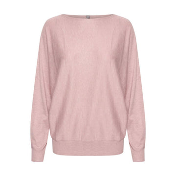 Culture Annemarie Batwing Strik Rosa melange