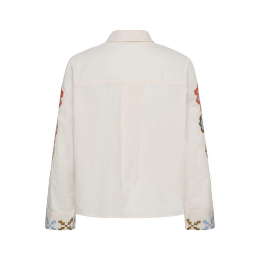 Culture Breezy Bluse Offwhite M. Broderi