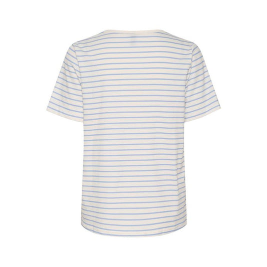 Culture Deia T-Shirt Offwhite M. Delia Robbia Blue Stripe