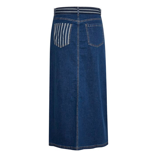 Culture Sasia Nederdel Jeans Dark Blue Wash