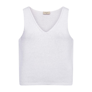 Freequent Caliva Strik Top Hvid