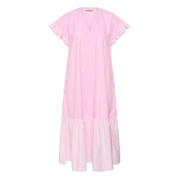 Culture Cia Kjole Pink Hvid Stribet
