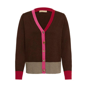 Culture Clare Annemarie Cardigan Coffee Bean Melange