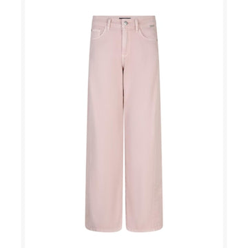 Red Button Claudette Slanted Seams Twill Buks, High Rise, Regular Fit Satin Rose