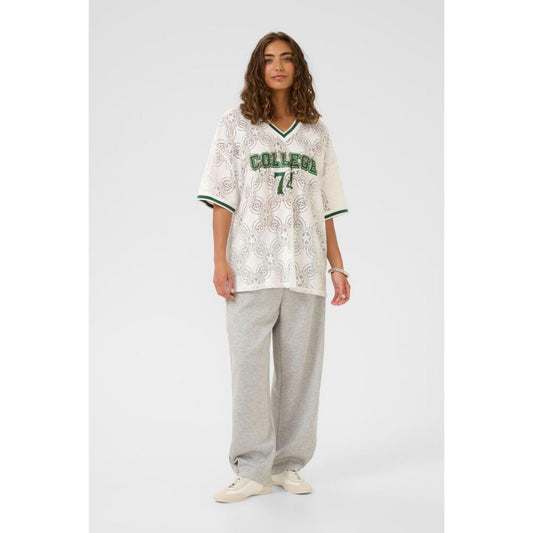 Culture Colege Olu Blonde T-Shirt Offwhite M. Grøn Tryk