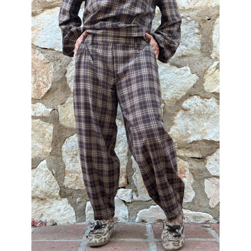 Gaspar Colorado Check Buks Brown