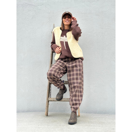 Gaspar Colorado Check Buks Brown