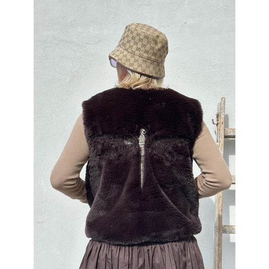 Gaspar Duffy Exclusive Vest Chocolate