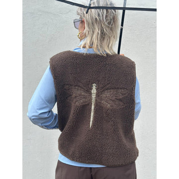 Gaspar Duffy Vest Dusty Brown