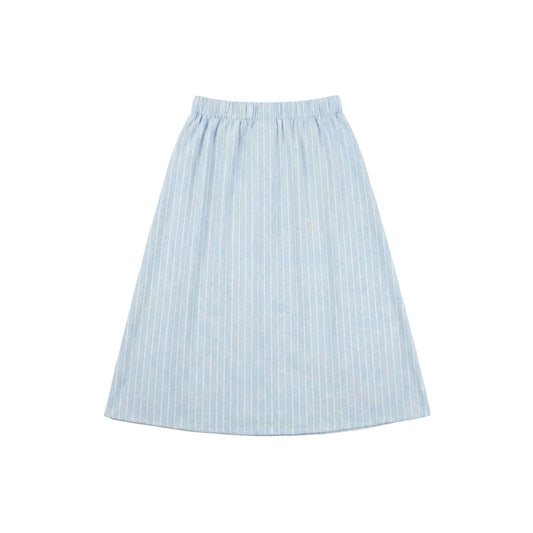 Kopenhaken Elba nederdel Lyseblå Hvid stribet
