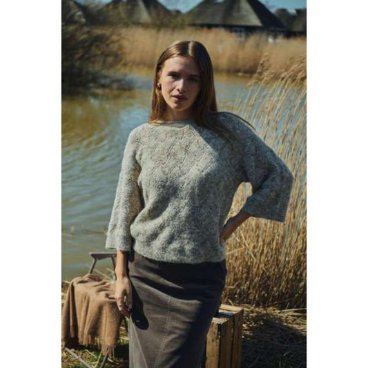 Freequent Estweed Strik Oyster Grey Melange