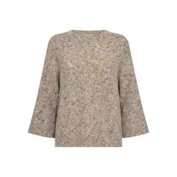 Freequent Estweed Strik Oyster Grey Melange