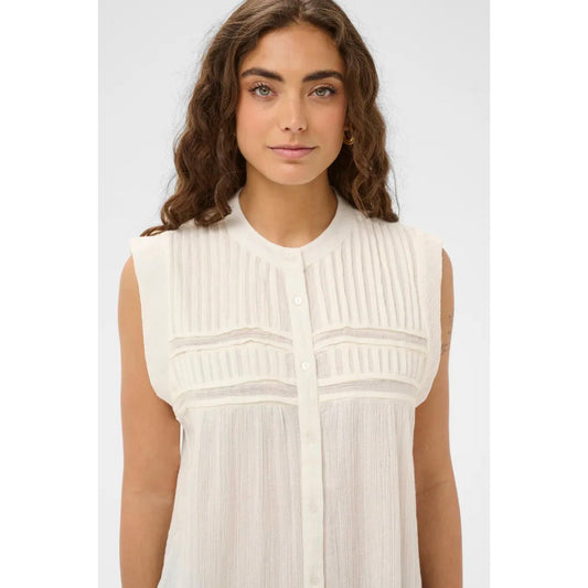 Culture Eya Bluse Top Offwhite