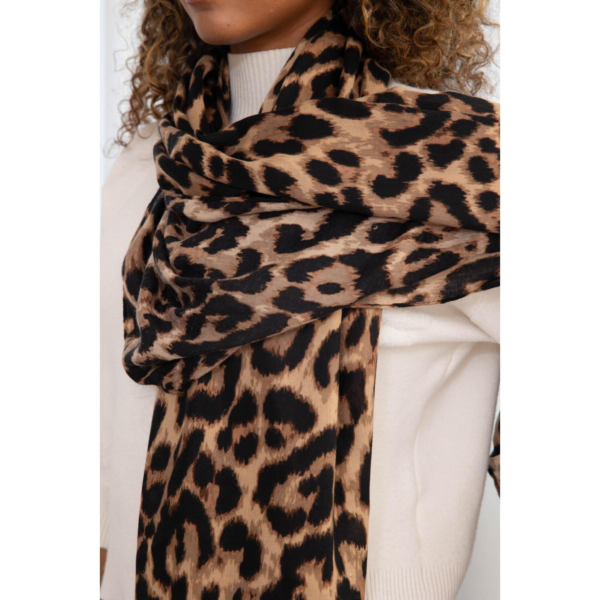 Italy Style leo Tørklæde Mørke Farver