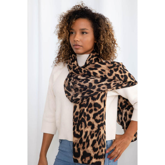 Italy Style leo Tørklæde Mørke Farver