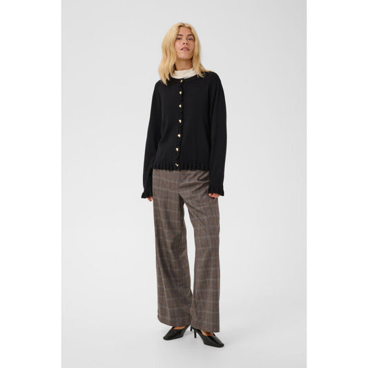 Culture Clare Annemarie Frill Cardigan Sort