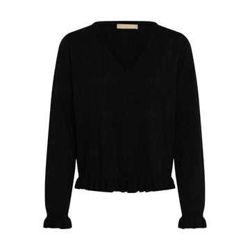 Culture Clare Annemarie Frill V-Neck Sort