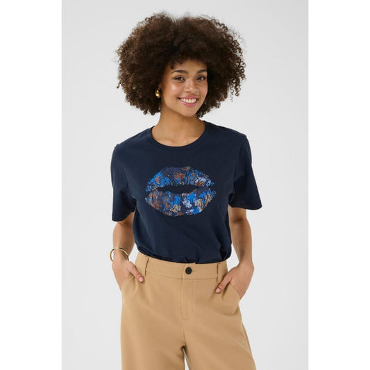Culture Gab Amora T-Shirt Mørkeblå
