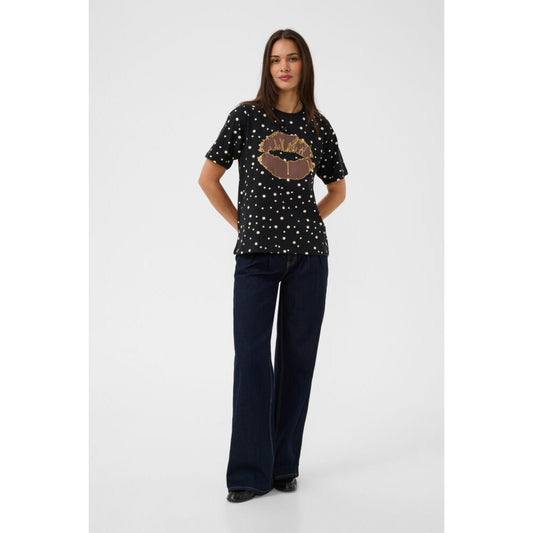 Culture Nanni Gith T-Shirt Sort M. Prikker