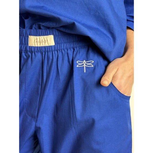 Gaspar Honolulu Poplin Buks Royal Blue