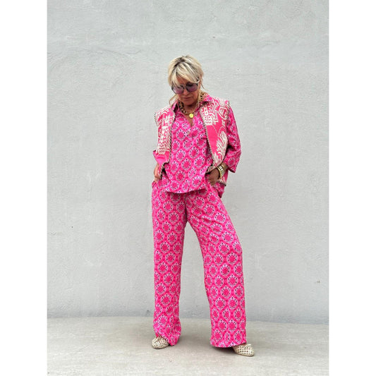 Gaspar Honolulu Buks Pink Print