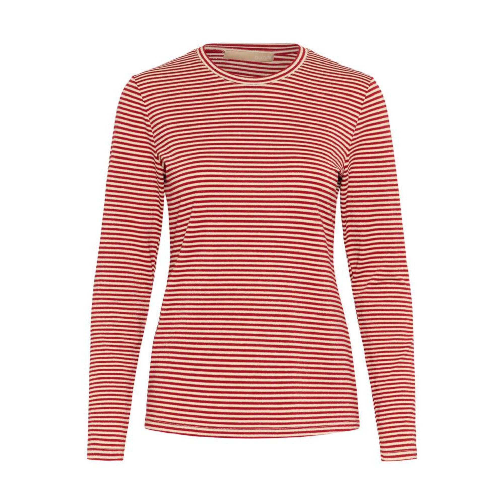 Culture Kiddy LS T-Shirt Red White Stripe