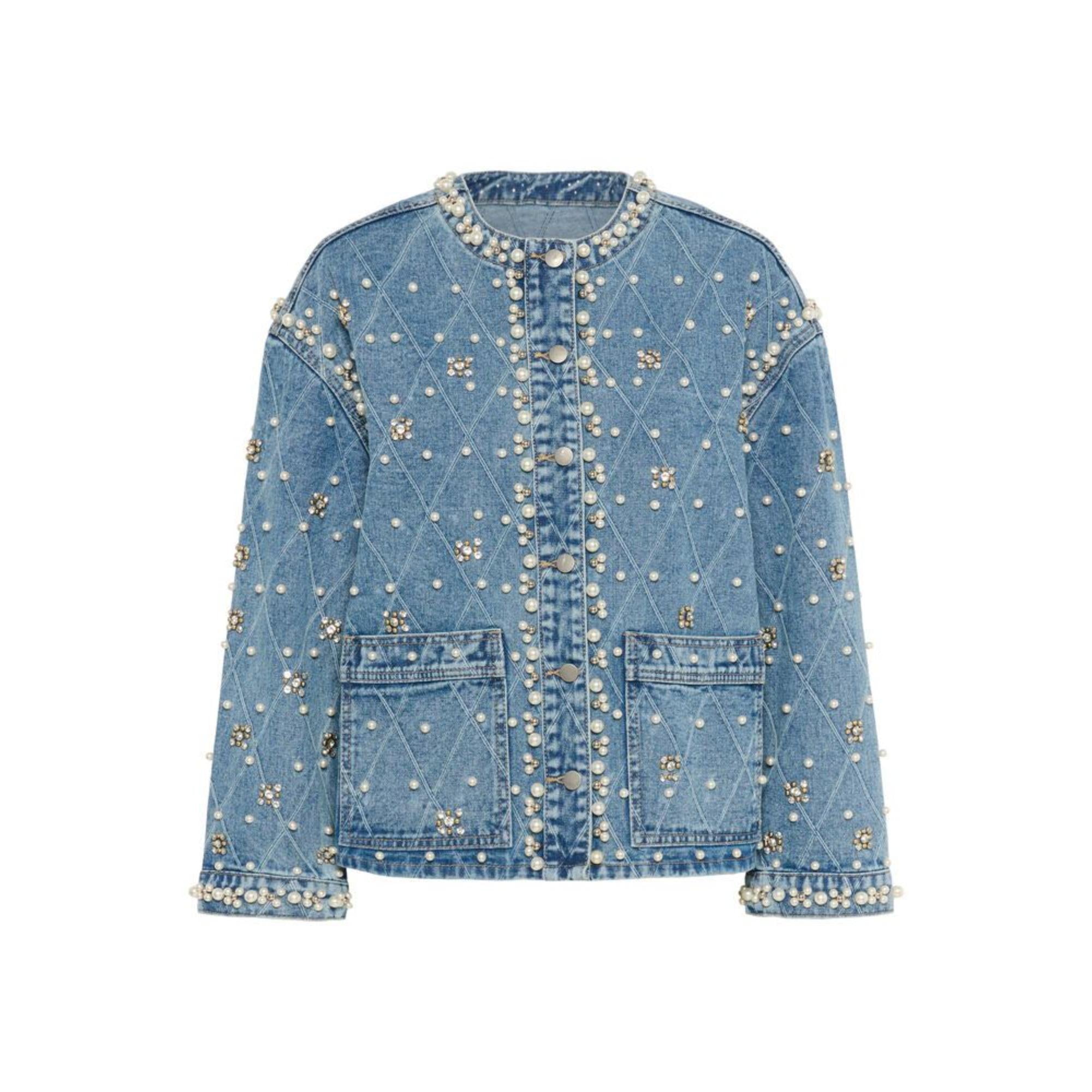 Culture Alys Denim Jakke Light Blue Wash