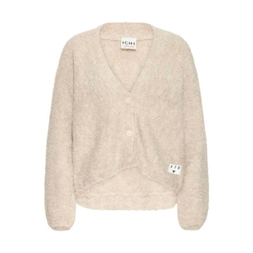 ICHI Blarisa Strik Cardigan Almond Milk
