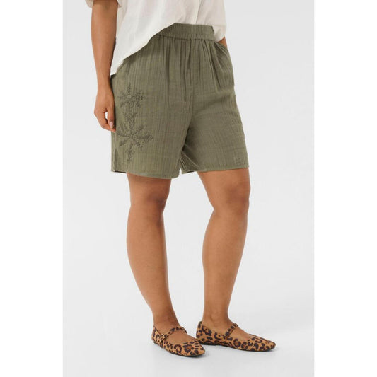 Culture Ellis Elina Shorts Dusky Green
