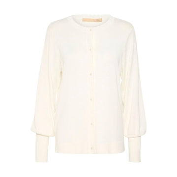 Culture Annemarie Scallop Kort Cardigan Offwhite