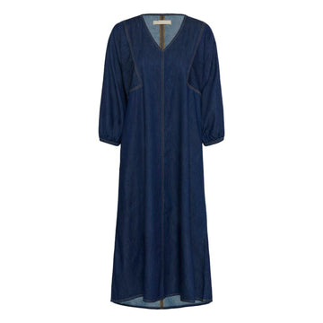 Culture Hilka Arpa Denim Kjole Lang Rinse Wash