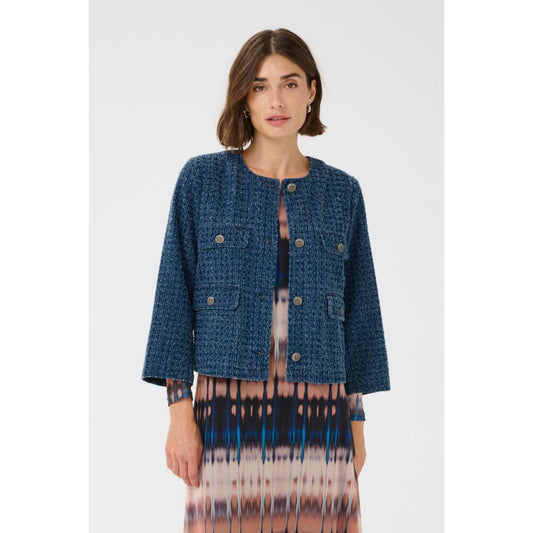 Culture Constance Denim Jakke Dark Blue Wash