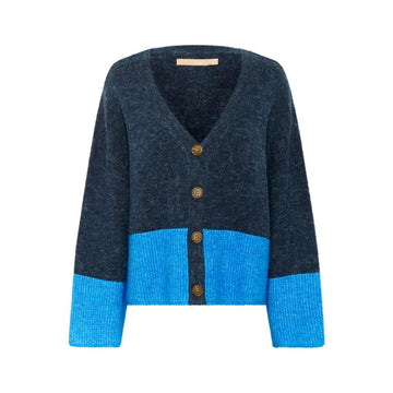 Culture Nicky Kimmy Cardigan Blå Meleret M. Blå