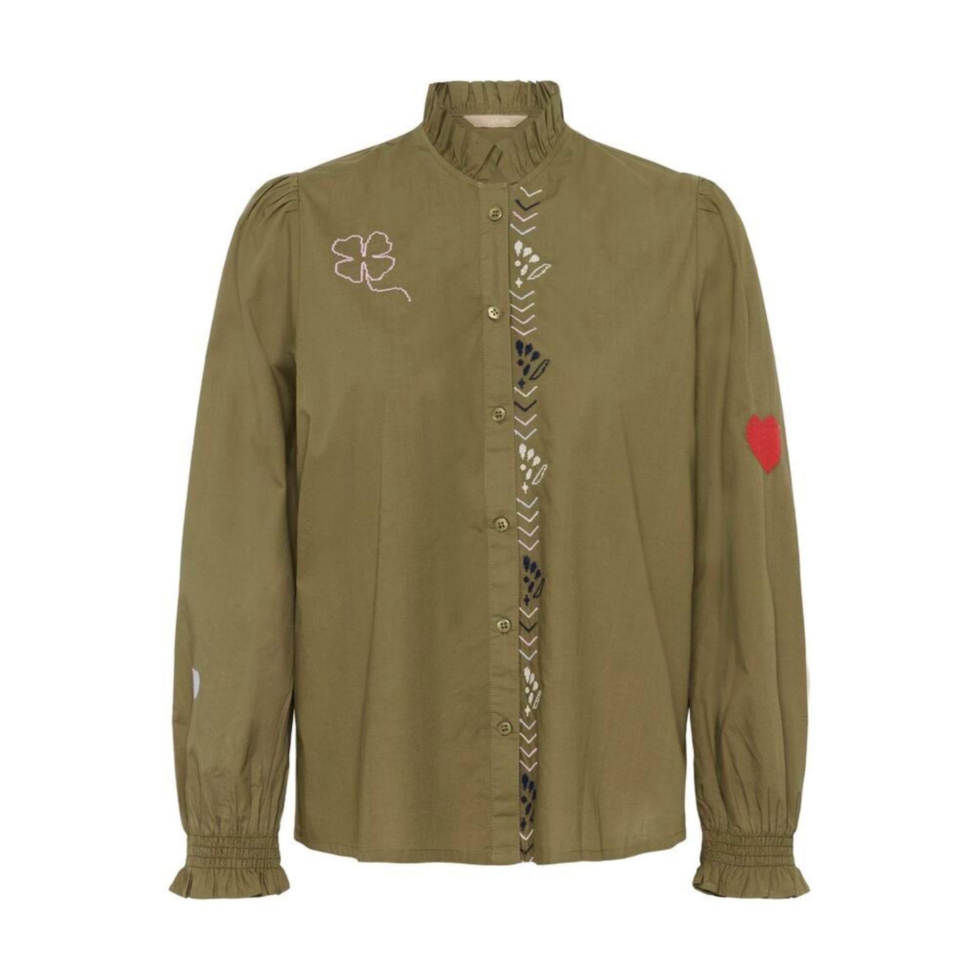 Culture Lava Olena Bluse Burnt Olive