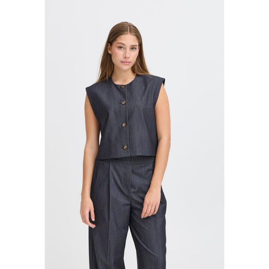 ICHI Jumi Vest Blå
