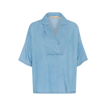 Culture Citha Aurelia Bluse Light Blue Denim