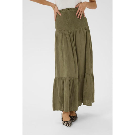 Culture Ellis Elina Nederdel Kjole Dusky Green