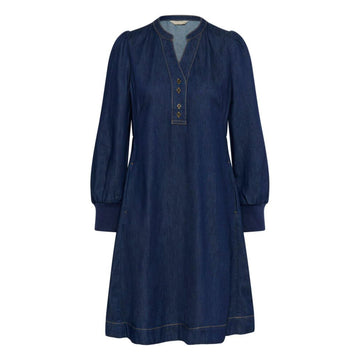 Culture Hilka Arpa Denim Kjole Kort Rinse Wash