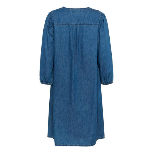 Culture Livie Arpa Kort Kjole Dark Blue Wash