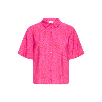 ICHI Jeeva Bluse Pink Rød Mix
