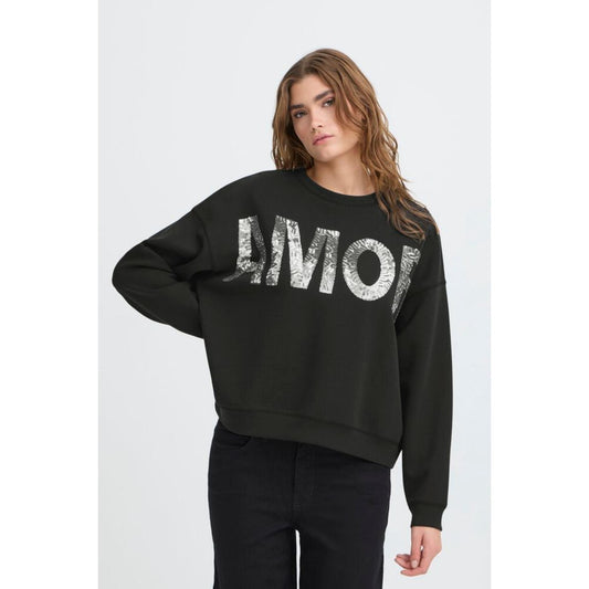 ICHI Kelicia Sweatshirt Sort