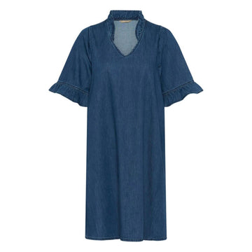 Culture Lava Arpa Jenas Kjole Dark Blue Wash