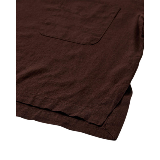 Freequent Lava SS Bluse Brun