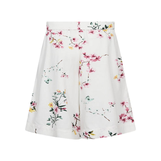 Freequent Lavisco Shorts Hvid M. Blomster