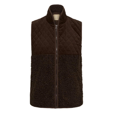 Culture Lenia Teddy Vest Brun