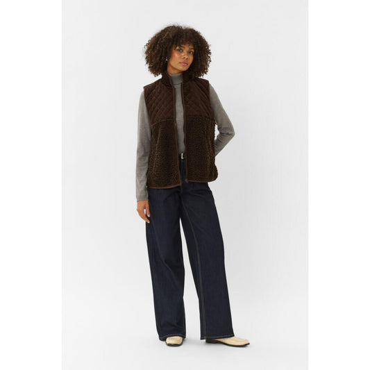 Culture Lenia Teddy Vest Brun