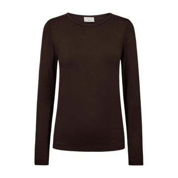 Freequent Liana LS T-Shirt Mole Brun