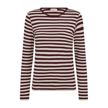Freequent Liana LS T-Shirt Bordeaux Moonbeam