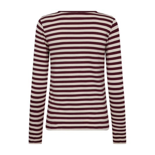 Freequent Liana LS T-Shirt Bordeaux Moonbeam